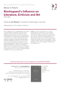 Kierkegaard's Influence on Literature, Criticism And