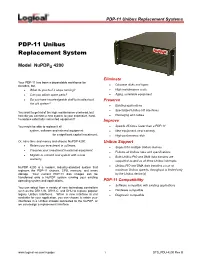 PDP-11 Unibus Replacement Systems