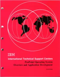 Penpoint Operating System Overview and Application Development