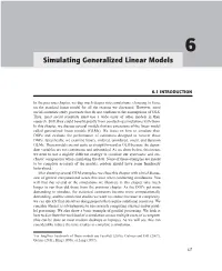 Simulating Generalized Linear Models