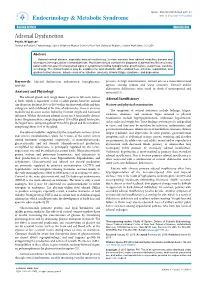 Adrenal Dysfunction