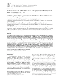 Dyslexia Risk Variant Rs600753 Is Linked with Dyslexia-Specific Differential Allelic Expression of DYX1C1