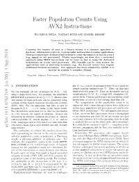 Faster Population Counts Using AVX2 Instructions