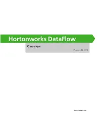 Hortonworks Dataflow Overview (February 28, 2018)