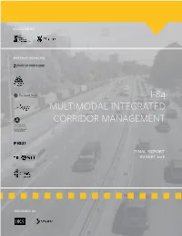 I-84 Multimodal Integrated Corridor Management