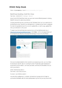 Nextcloud Desktop Client for Linux