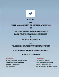 Audit & Assessment of Qos for Qe-June-2014-Rajasthan