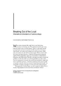 Breaking out of the Local: International Dimensions of Science Shops