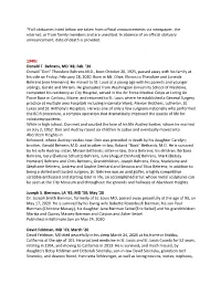 June 2020, Obituaries