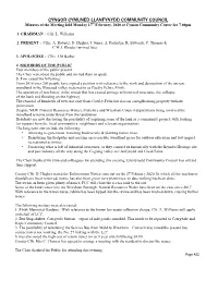 LCC February Minutes 2020