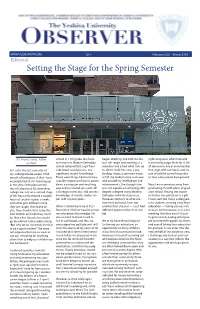 Setting the Stage for the Spring Semester