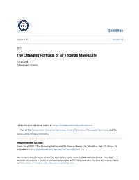 The Changing Portrayal of Sir Thomas More's Life