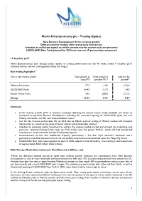 Trading Update