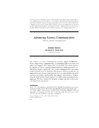 Advancing Science Communication.Pdf