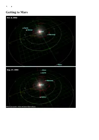 Getting to Mars How Close Is Mars?