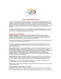Guests with Disabilities Guide
