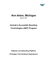 Ann Arbor, Michigan Amtrak RLE ABT Deployment 5-21-2015.Pdf