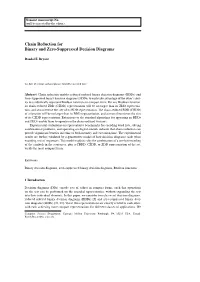 Chain Reduction for Binary and Zero-Suppressed Decision Diagrams