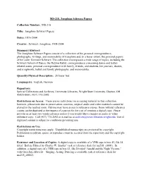 Josephine Schwarz Papers