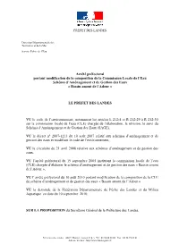 SAGE Adour Arrêté