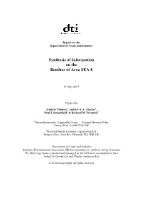 Synthesis of Information on the Benthos of Area SEA 8