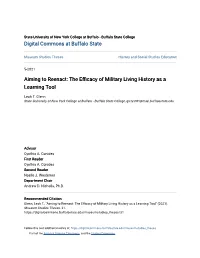 Aiming to Reenact: the Efficacy of Military Living History As a Learning Tool