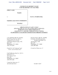 EMILY's LIST, ) ) Plaintiff