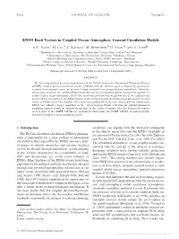 ENSO Bred Vectors in Coupled Ocean–Atmosphere General Circulation Models Ϩ S.-C