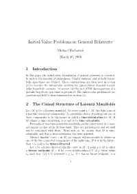 Initial-Value Problems in General Relativity