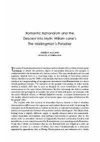 Romantic Nationalism and the Descent Into Myth
