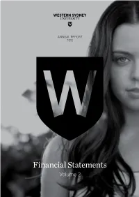 Financial Statements Volume 2 Financial Statements and Independent Audit Reports Page