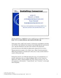 Installing Conserver