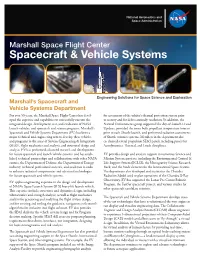 Spacecraft & Vehicle Systems