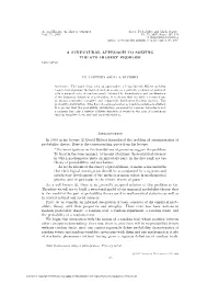 A Structural Approach to Solving the 6Th Hilbert Problem Udc 519.21