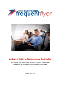 An Expert Guide to Finding Award Availability