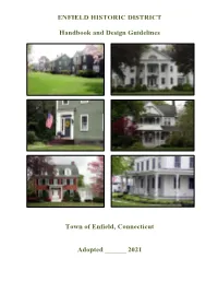 ENFIELD HISTORIC DISTRICT Handbook and Design