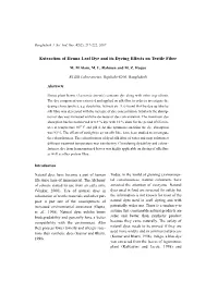 Extraction of Henna Leaf Dye and Its Dyeing Effects on Textile Fibre