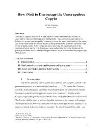 How (Not) to Discourage the Unscrupulous Copyist