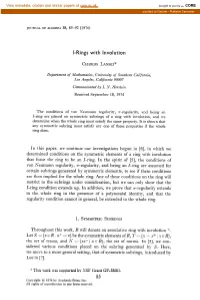 I-Rings with Involution
