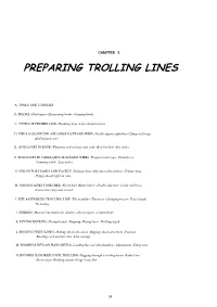 Preparing Trolling Lines