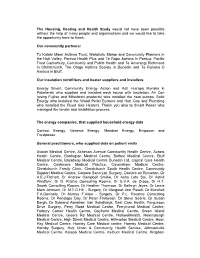 Read Our Thank You List