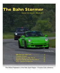 The Bahn Stormer Volume XVI, Issue 2 -- March 2011