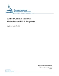 Armed Conflict in Syria: Overview and U.S. Response