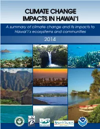 Climate Change Impacts in Hawai'i