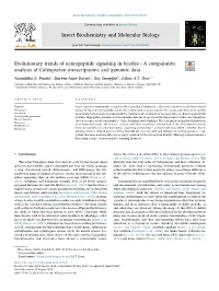 A Comparative Analysis of Coleopteran Transcriptomic and Genomic Data T