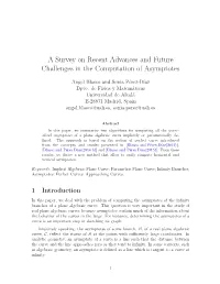 A Survey on Recent Advances and Future Challenges in the Computation of Asymptotes