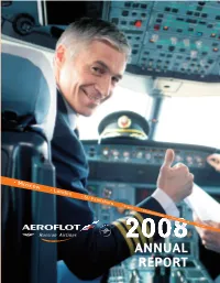 ANNUAL REPORT ANNUAL REPORT AEROFLOT Key Figures *
