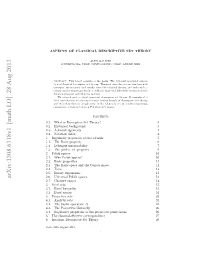 Arxiv:1308.6318V1 [Math.LO] 28 Aug 2013 Date .Tecascleetv Orsodne27 26 Theory Set Descriptive Invariant 11 Correspondence Pointclasses Classical-Eﬀective 6