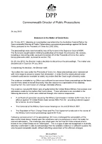 Commonwealth Director of Public Prosecutions