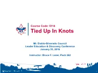 Tied up in Knots